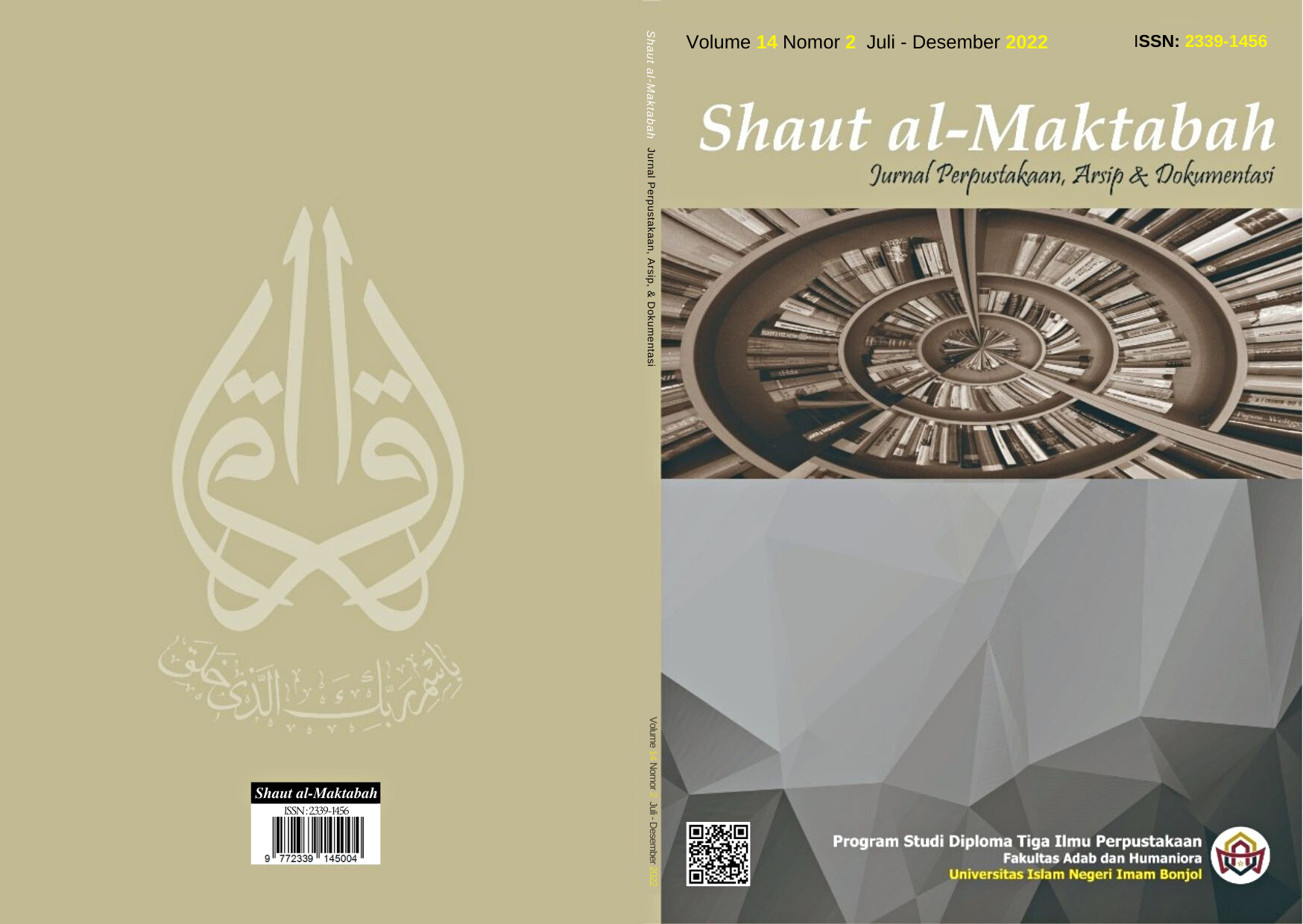 					View Vol. 14 No. 2 (2022): Shaut al-Maktabah
				